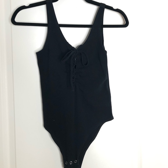 Lace Up Bodysuit - Picture 1 of 4